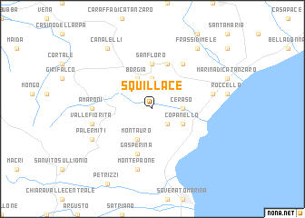 map of Squillace
