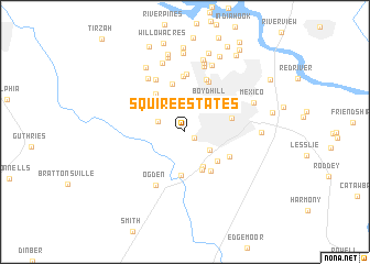 map of Squire Estates