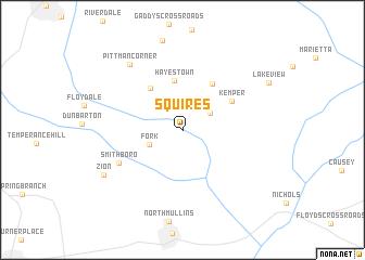 map of Squires