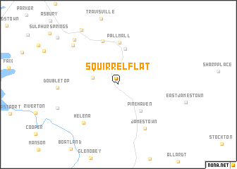 map of Squirrel Flat