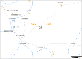 map of Srafinnkoro