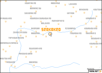 map of Srakakro