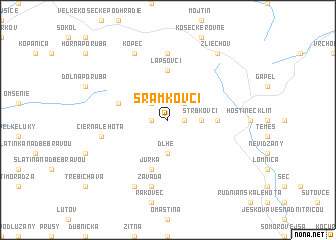 map of Šrámkovci