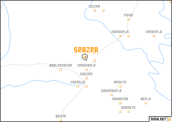 map of Srazra