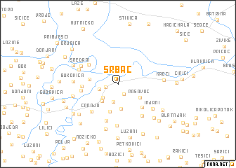 map of Srbac