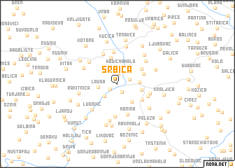 map of Srbica