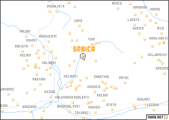 map of Srbica