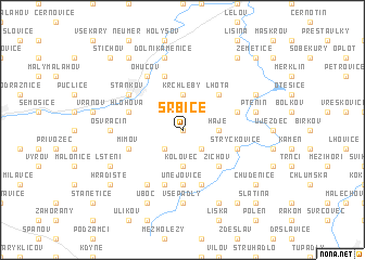 map of Srbice