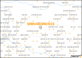 map of Srbská Kamenice