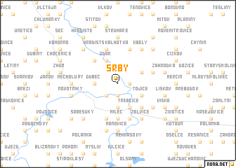 map of Srby