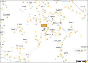 map of Srb
