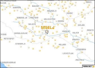 map of Srdelj