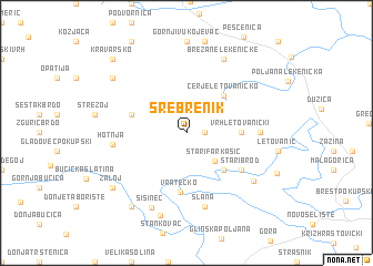 map of Srebrenik