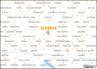 map of Srebrna