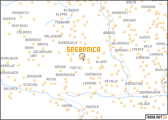 map of Srebrnica