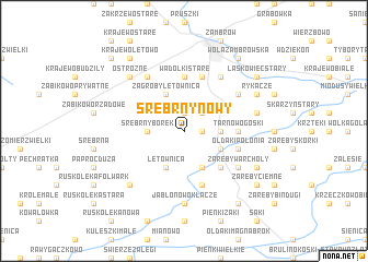 map of Srebrny Nowy