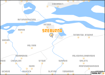 map of Srebŭrna