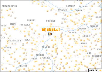 map of Sredelji