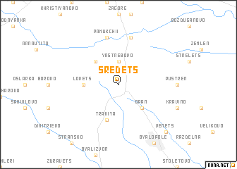 map of Sredets