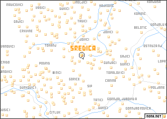 map of Sredica