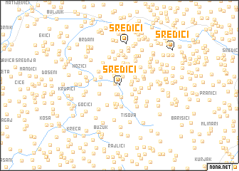 map of Sredići