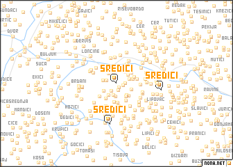 map of Sredići