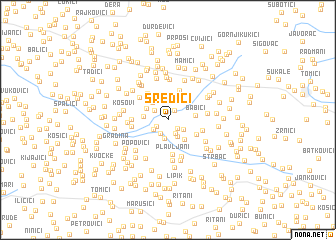 map of Sredići