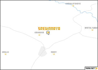 map of Sredinnaya