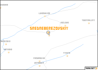 map of Sredneberëzovskiy