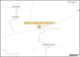 map of Sredneberëzovskiy