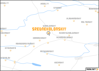 map of (( Srednekolonskiy ))