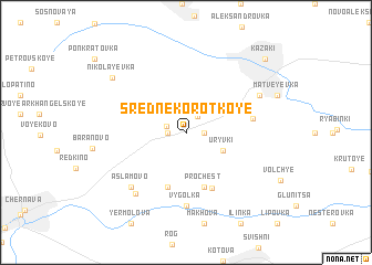 map of Sredne-Korotkoye