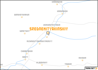 map of Sredne-Mityakinskiy