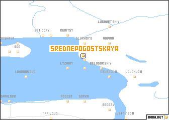 map of Srednepogostskaya