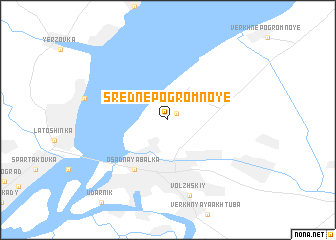 map of Sredne-Pogromnoye