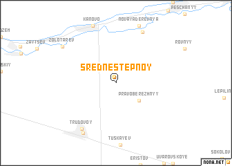 map of Srednestepnoy