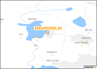 map of Sredneural\