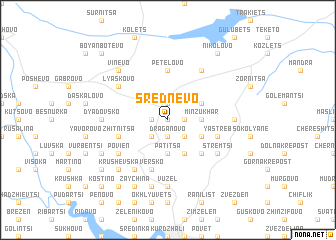 map of Srednevo