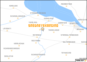 map of Sredneye Kargino