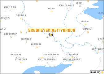 map of Sredneye Minzityarovo