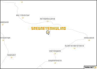 map of Sredneye Nikulino