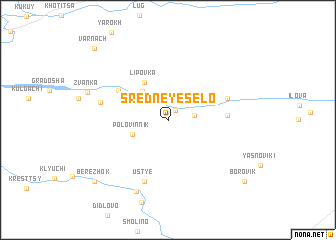 map of Sredneye Selo