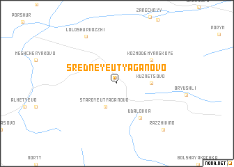 map of Sredneye Utyaganovo
