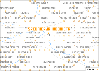 map of Średnica Jakubowięta