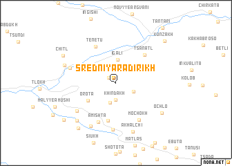 map of Sredniy Aradirikh