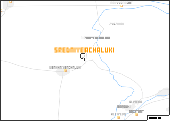 map of Sredniye Achaluki