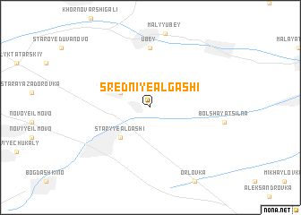 map of Sredniye Algashi