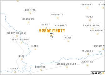 map of Sredniye Aty