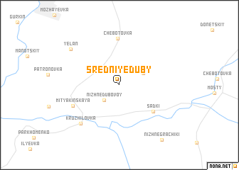 map of Sredniye Duby