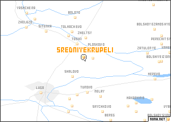 map of Sredniye Krupeli